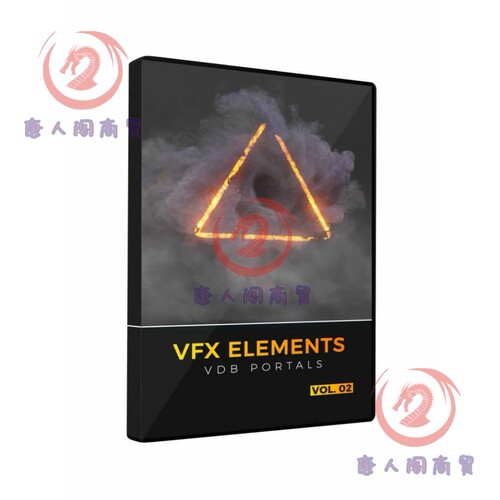 VDB动态特效烟雾传送门影视场景素材c4d blender octane arnold