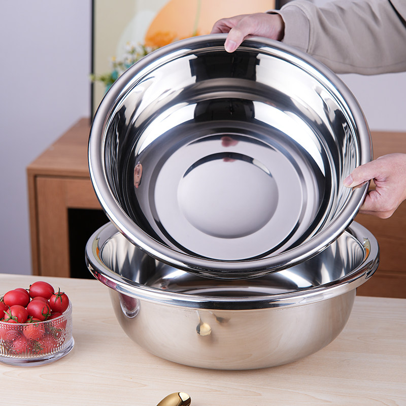 36特大特厚不锈钢盆大号洗菜盆家用脸盆厨房和面盆加厚食品级盆,餐饮具,盆,淘宝优惠券,粉丝福利购,淘宝优惠卷