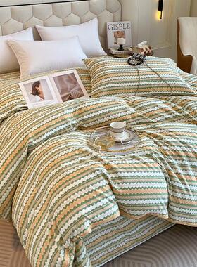 纯棉被套单件套100全棉磨毛被罩200x230学生宿舍单人160x210cm冬