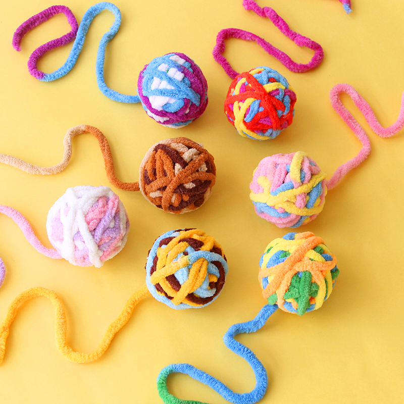 毛线球逗猫解闷自嗨玩具逗猫棒