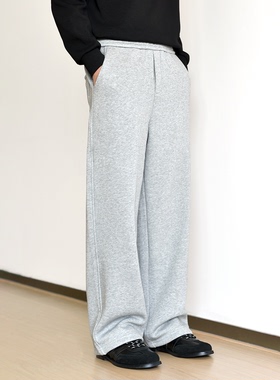 【版型之王】重磅800G太空层加绒加厚卫裤男高级秋冬直筒宽松运动