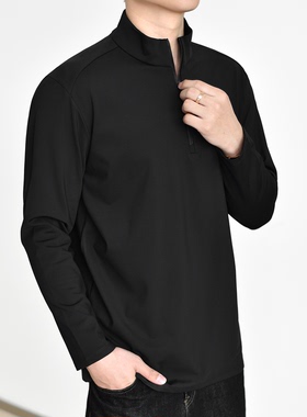 【软壳抓绒】半拉链打底衣男秋冬保暖恒温薄绒内搭开襟衫长袖卫衣