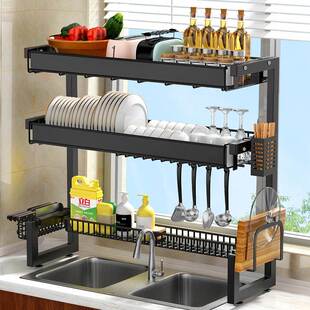 Kitchen sink storage rack bowl storage rack drain rack water