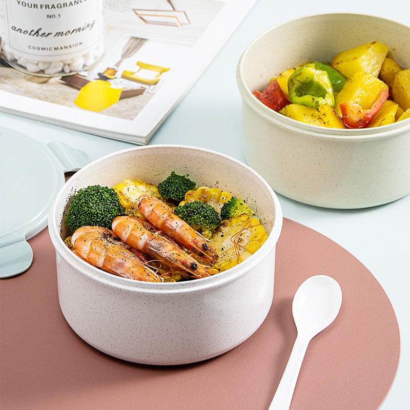 小麦秸秆可微波炉加热泡面碗饭盒