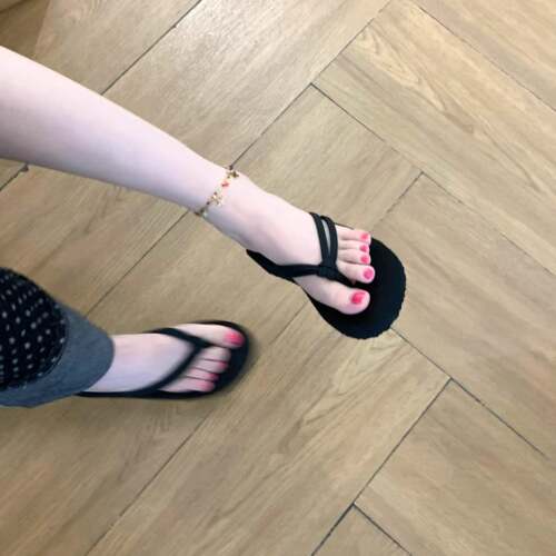 黑色人字拖女夏外穿厚底增高防滑