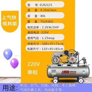 德国进口充气泵空压机小型压工业级7.5kw空气压缩机380v家用汽