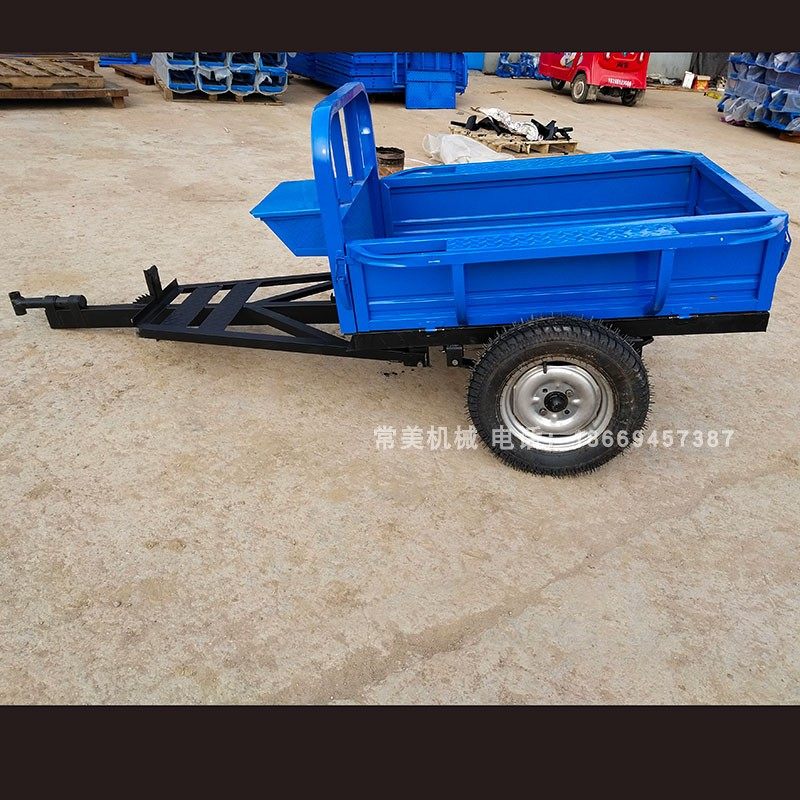 手扶拖拉机微耕机配套拖斗车厢拖箱农用拉货用拖车
