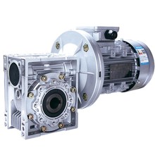 NMRV5063蜗轮蜗杆铝壳铜u芯减速机带电机220V380V一体三相异步刹