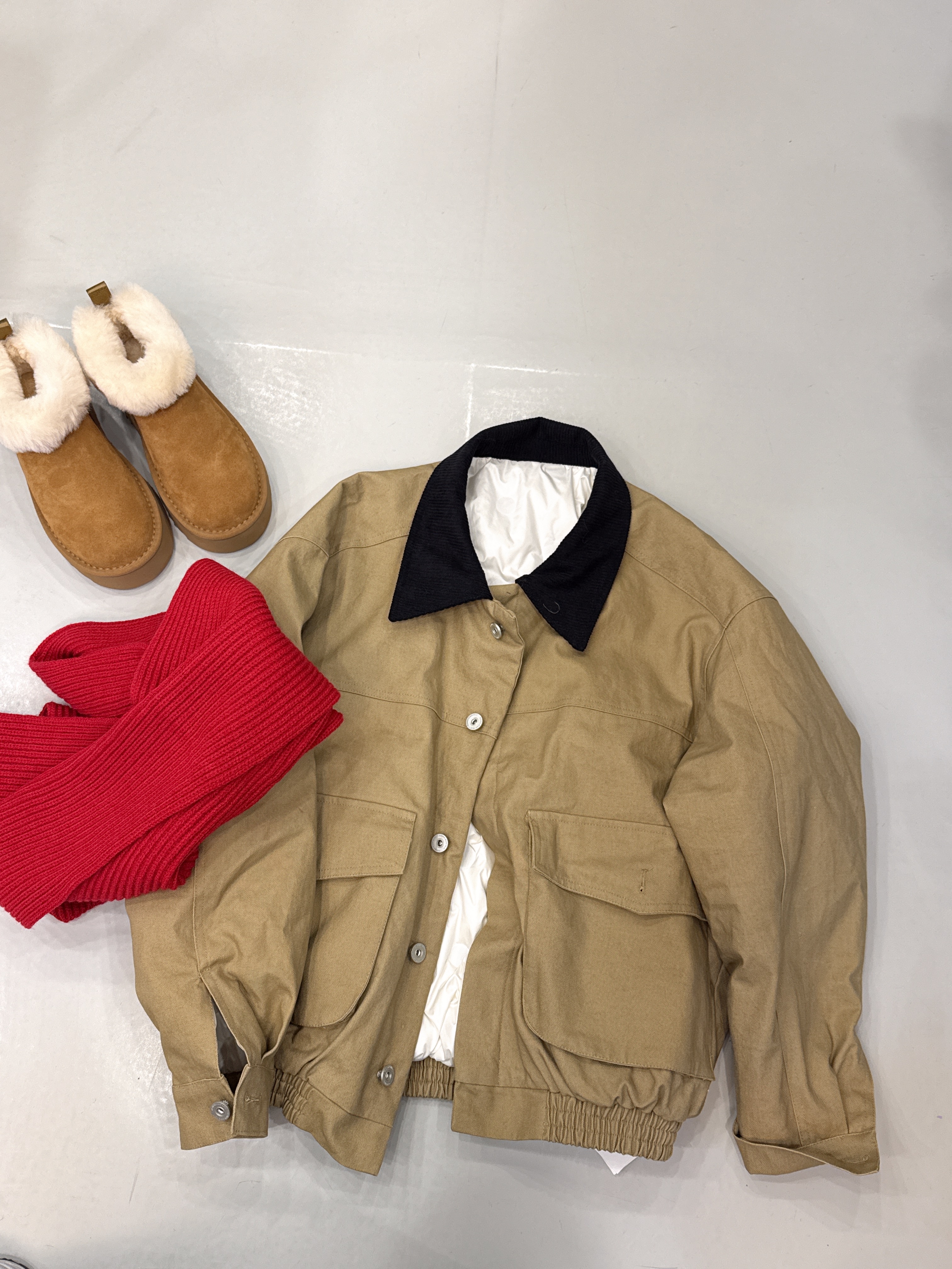 美式潮牌日系大口袋撞色翻领底特律工装夹克复古宽松百搭