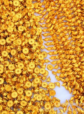 镀金塑料金色元宝铜钱链