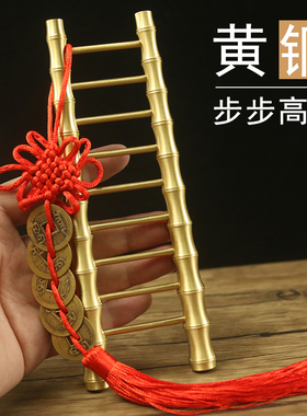 铜之心黄铜中式客厅玄关电视柜