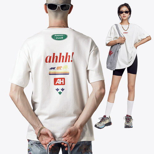 AHHH活力大方旅行主题短袖