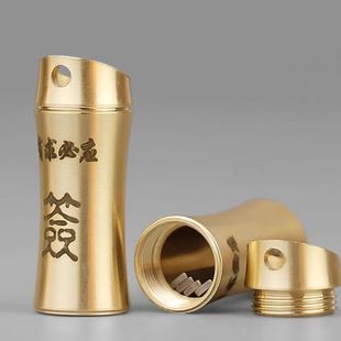 黄铜求签筒有求必应礼品摇签抽签卦灵解压手把挂件创意个性钥匙扣