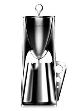 L+LUCUKU鼎壶加厚304不锈钢虹吸壶公道杯茶具茶壶茶漏礼盒装