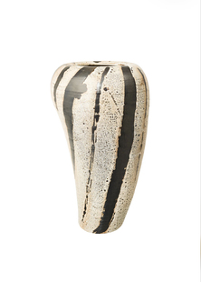 FQR LIVING 丹麦SINNERUP Arti陶器绘画米棕色独特个性质朴花瓶