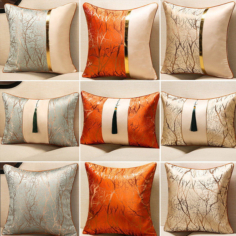 新中式抱枕沙发客厅红木沙发靠枕床头靠垫腰枕套长方形含芯靠背垫,居家布艺,腰靠垫,淘宝优惠券,粉丝福利购,淘宝优惠卷