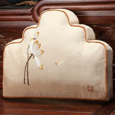 抱枕异形沙发靠垫中国风靠山枕高档床头靠包靠枕家用腰靠腰枕含芯