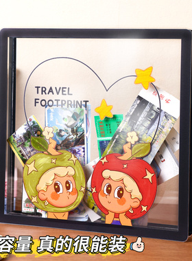 亚克力收纳框门票车票纪念币收藏