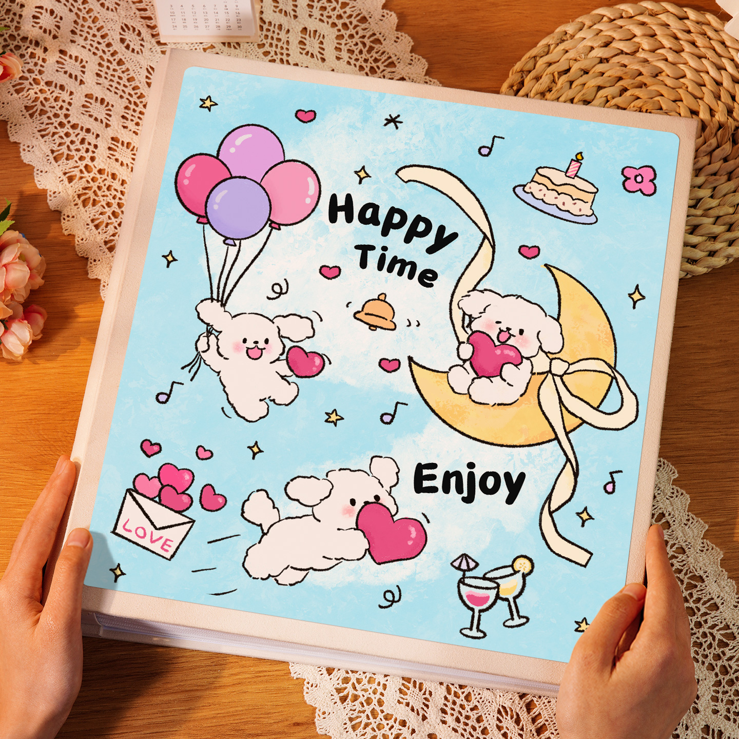 卡通可爱相册本家庭成长回忆录