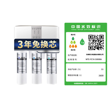 格力净水器家用自来水直饮插电RO反渗透设备厨房PP棉滤芯超纯水机
