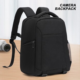 适用于佳能富士尼康多功能侧取双肩摄影包大容量单反包防水相机包
