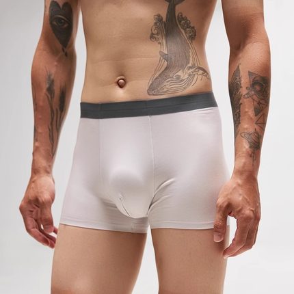 兰精莫代尔高端透气男士内裤春夏男性感7A抗菌中腰平角裤四角裤