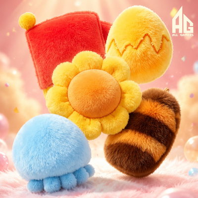 【AG官方正品】AG 王者选手小元素毛绒挂件
