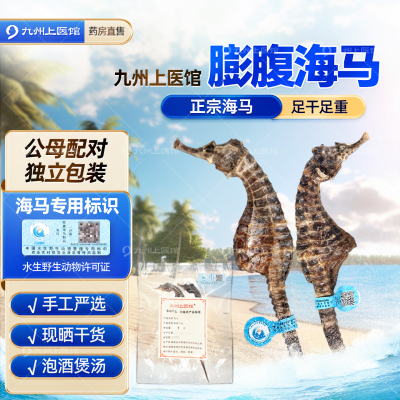 膨腹海马公母配对独立小袋泡酒