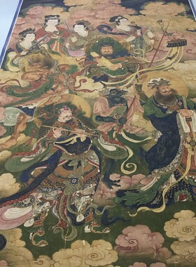 王勤 天龙八部罗义女众仙图 复古书画人物艺术微喷仿古装饰复制品