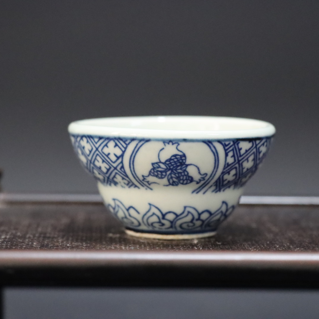 景德镇青花仿古清代瓷器手工青花釉下彩功夫茶个人单杯茶具茶杯