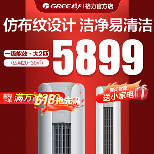 格力空调柜机立式 Gree 大2匹变频冷暖两用新一级能效智控云颜