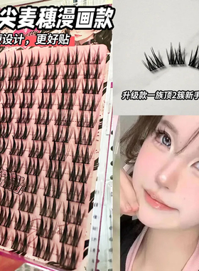 小恶魔假睫毛双尖麦穗84簇大容量