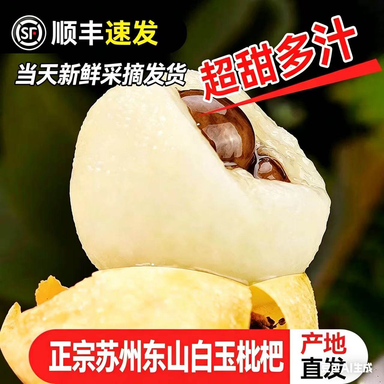 苏州东山白玉枇杷鲜果5斤顺丰水果礼盒装白沙琵琶大果青种应季