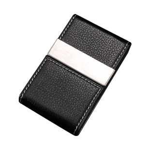 名片盒皮面大容量名片夹男女士便携卡包可装银行卡信用卡免费刻字定制LOGO