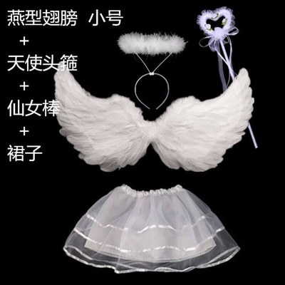 极速Halloween angel wings props aDngel wings white feather s
