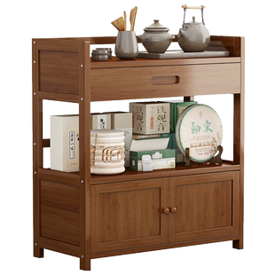 茶几桌客厅小茶台泡茶桌沙发边几带抽茶水架餐边柜家用多功能置物