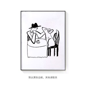 现货my dog 韩国艺q术家 我的爱人和狗美好生活方式海报温馨艺术