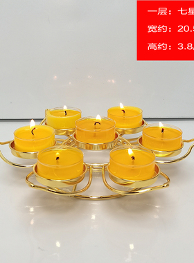 速发酥油灯座佛具寺庙供奉七星佛堂油灯108盏莲花佛供灯架长明蜡
