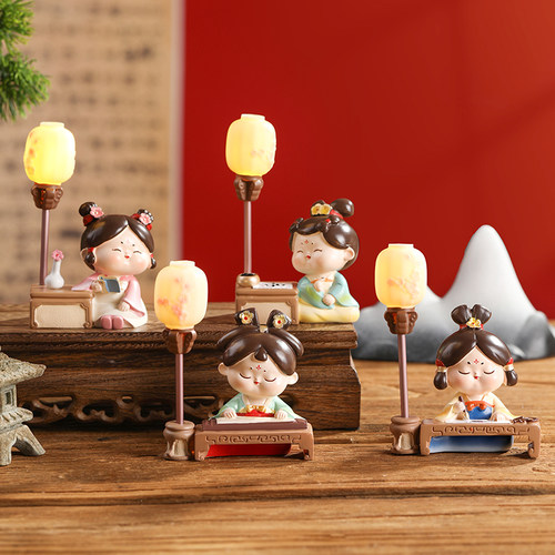 速发唐仕摆新式桌件中书古风琴棋书画小夜灯装饰伴手礼生日礼物