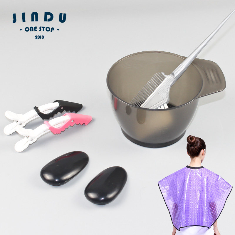 速发染发工具焗油刷店帮手软毛刷美发披肩刷子耳发好专用理罩套装