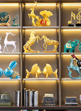 速发家居摆件书室书房办公柜高端家里玄关餐边轻子装饰品柜奢高档