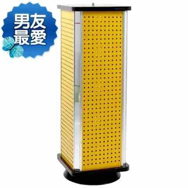 现货多色饰品架洞洞板台式洞板旋转饰品道具柜旋转三四面展示架