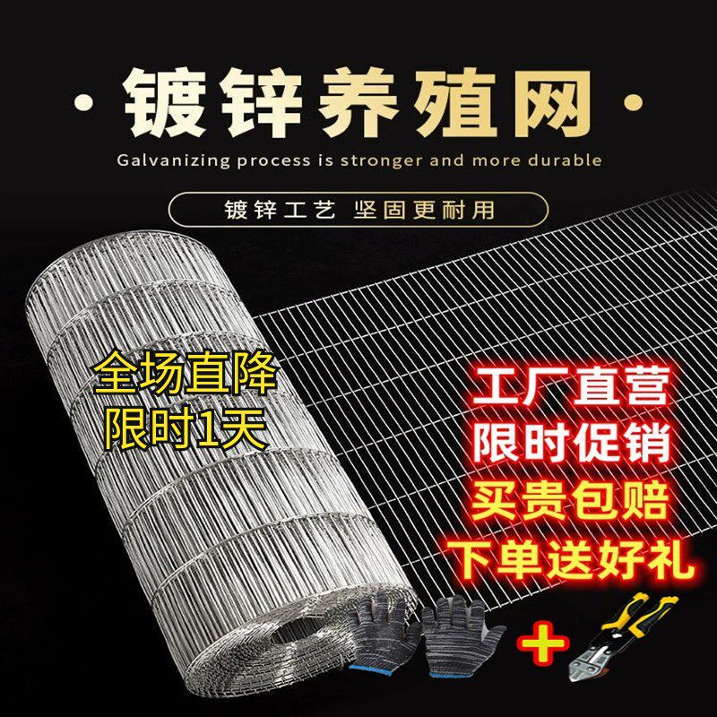 速发养殖网栏养网铁丝网围鸡网家用鸽舍兔笼笼鸟笼镀锌网片隔离防