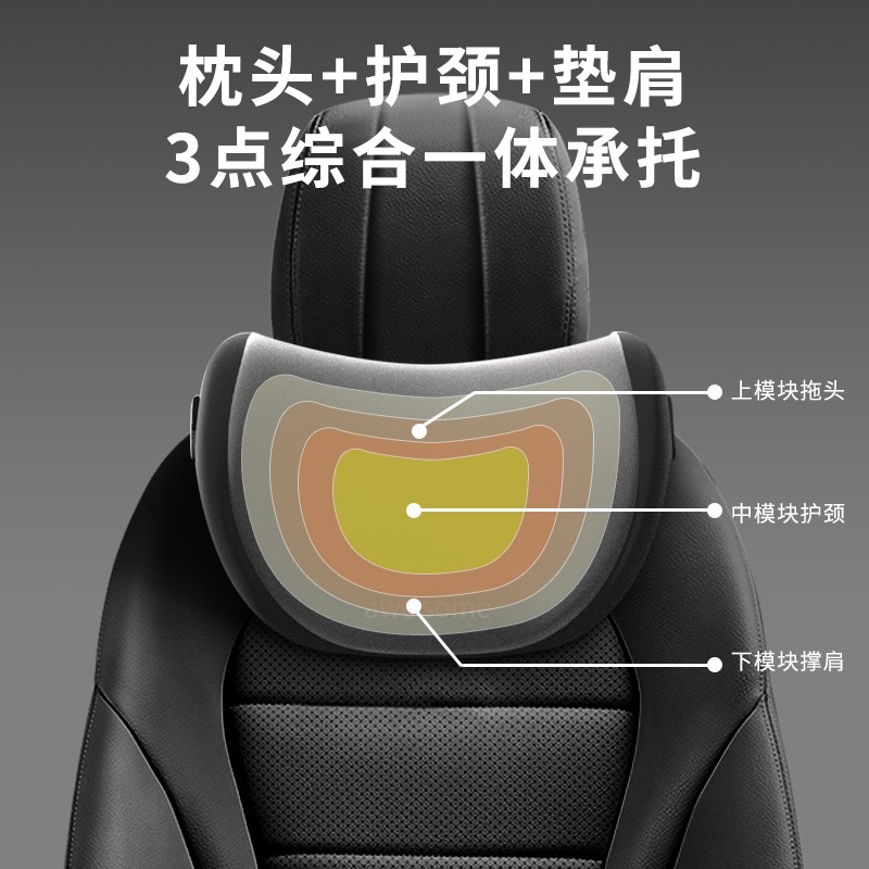 速发适用于汽车头枕靠枕车用豪gs博越远景x车载熊猫护颈枕