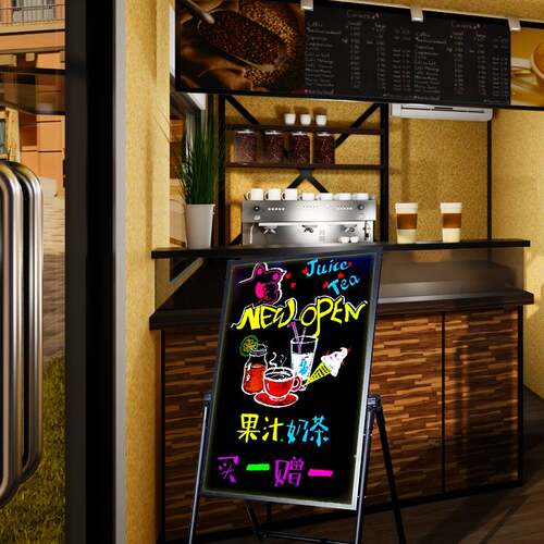 保真速发。摆摊专用小黑板发光灯A夜市广告牌摊位展示牌店铺门口
