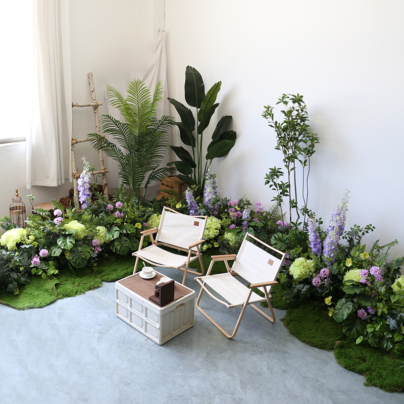 速发露营风造景装花花艺植物品件绿植盆栽花园花丛插饰成摆软装