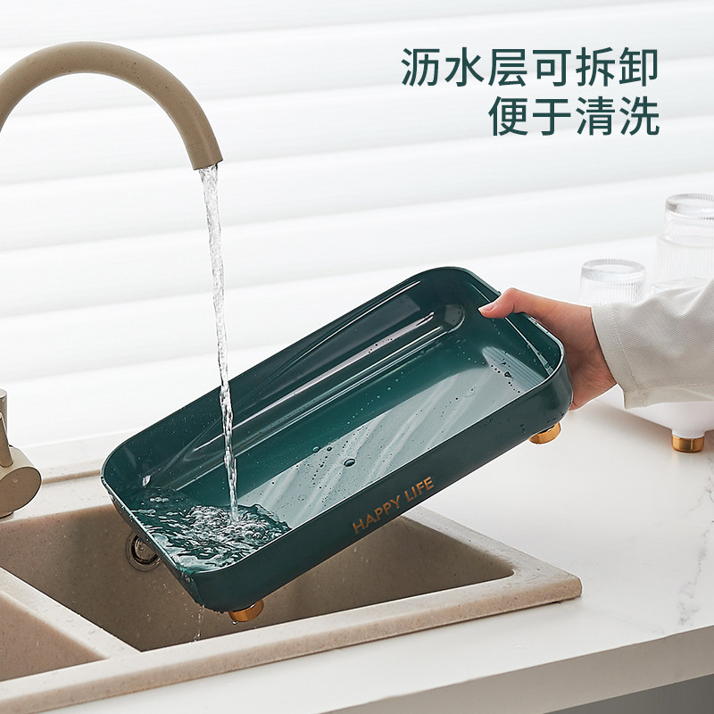 速发碗架沥水架厨房置物架放碗简易水槽收纳架家用餐具碗碟收纳架