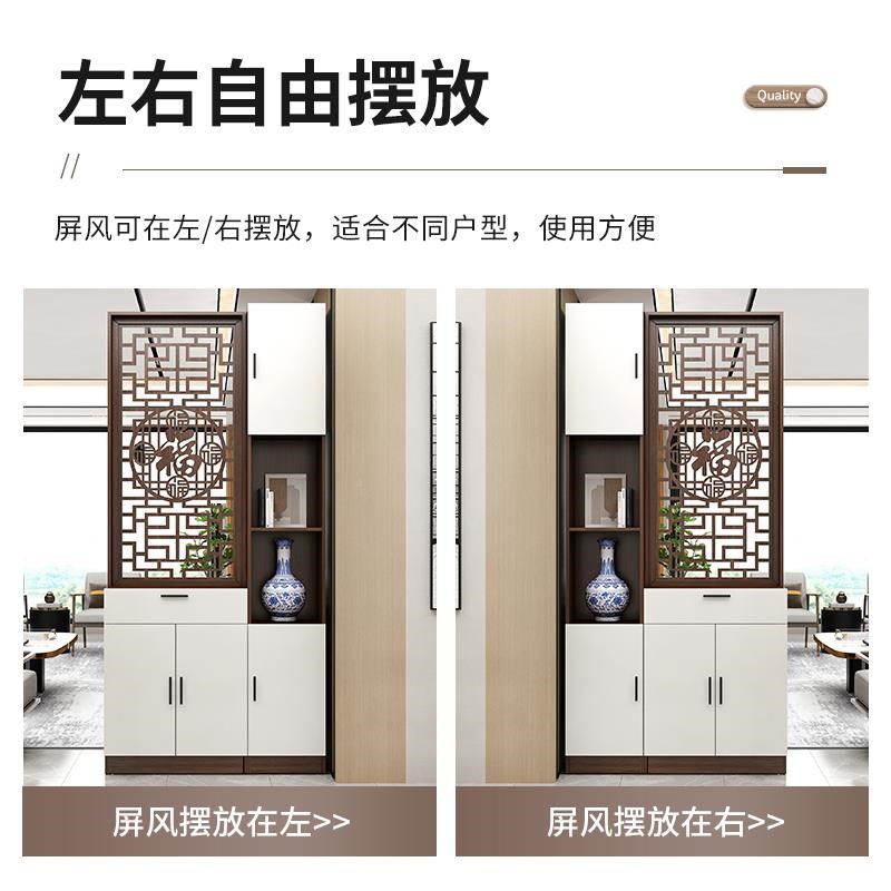 速发进门玄入户屏中木隔断柜新风客置物式厅现M代架实正对大门F双