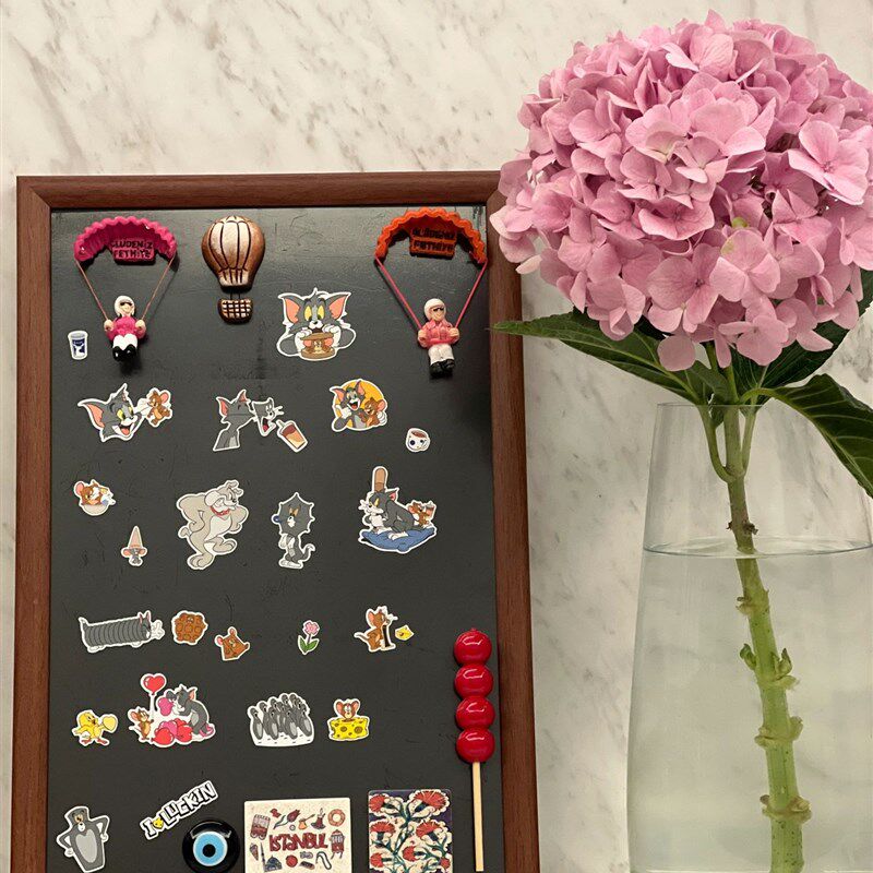 速发冰箱贴展示板创饰磁框黑板装意性留言板可擦画板咖啡馆桌面摆