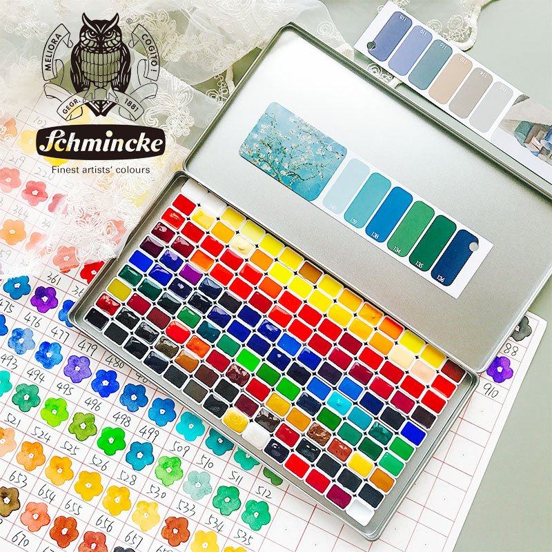 新品水彩颜料分装140色36 24 色全 插画 O钢笔淡彩颜料 新手填色